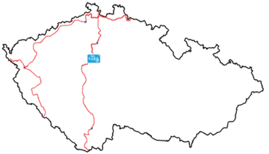 Cyklo stezka sever – jih